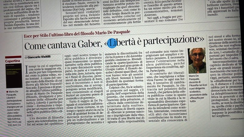 Libertà è partecipazione