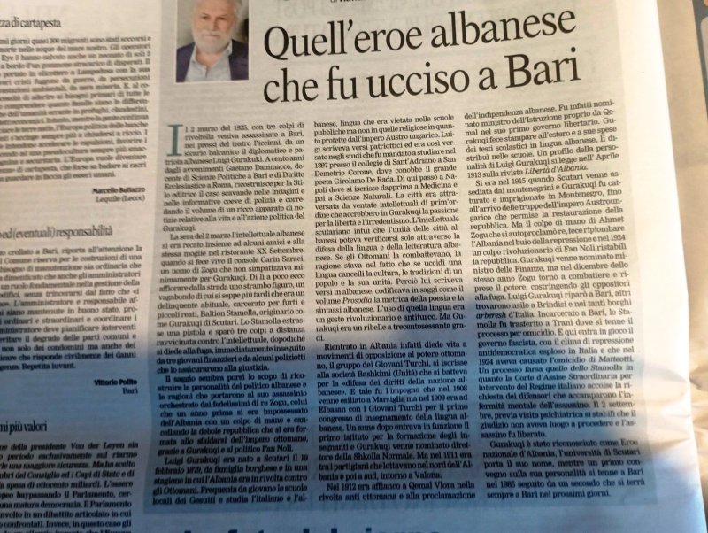 Il caso Gurakuqi